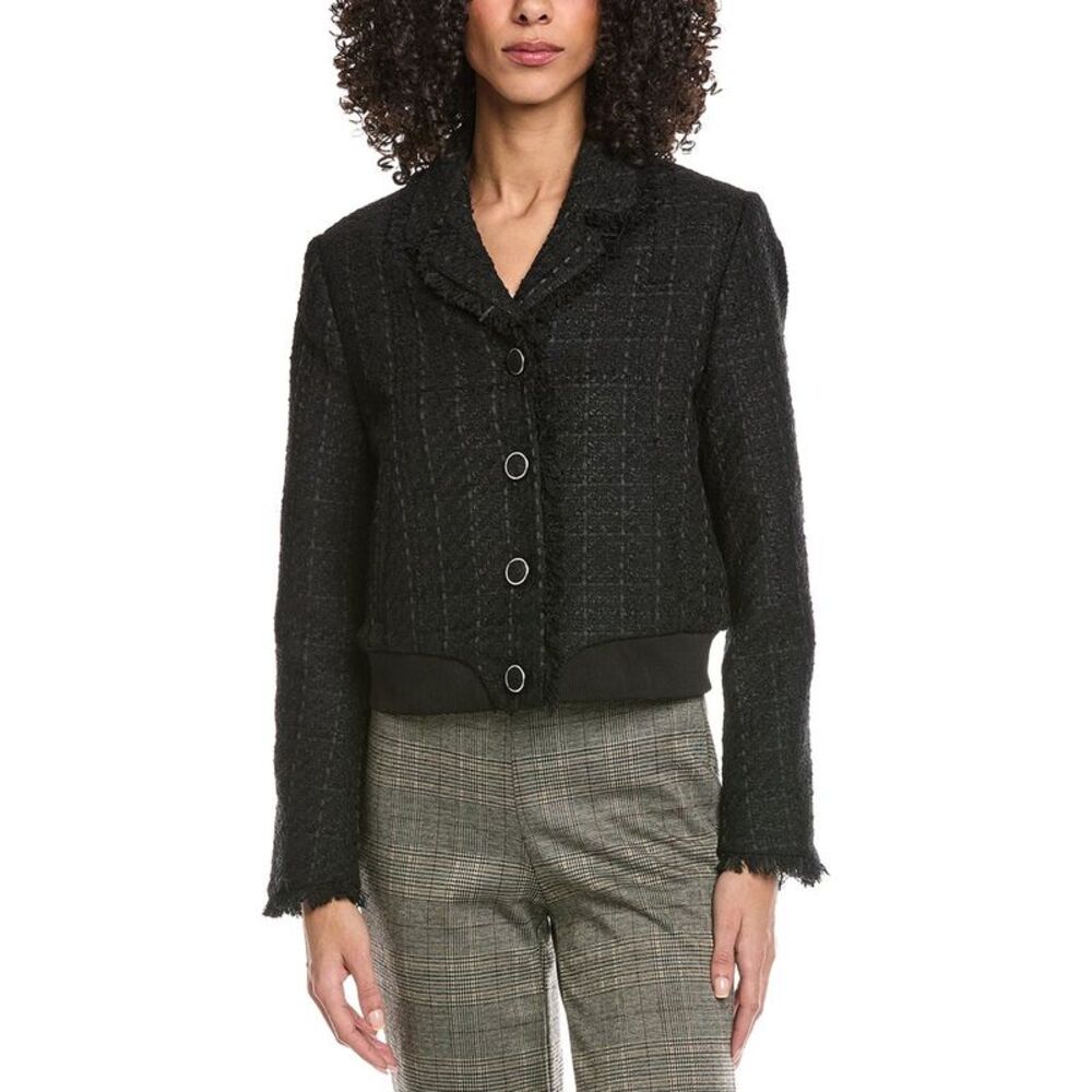 Lk Bennett Womens Tweed Jacket, Black